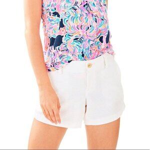 Lilly Pulitzer Callahan Short in Resort White, Size 00